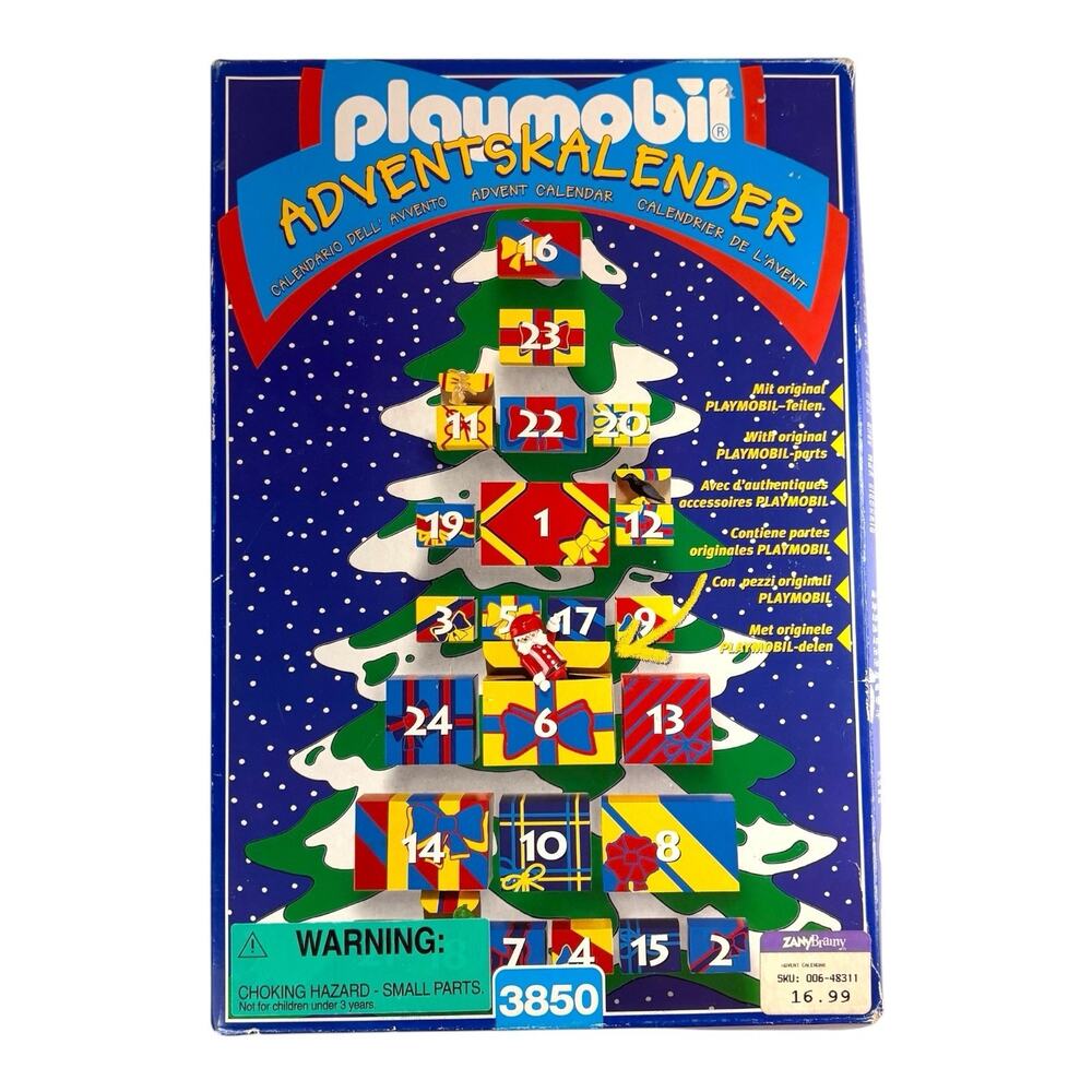 Vintage 1997 PLAYMOBIL 3850 Advent Calendar Adventskalender Xmas 100% COMPLETE